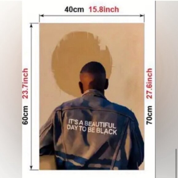 New Beautiful to Be Black African Canvas Print 😍l Unframed 16x24 inch - Picture 3 of 3